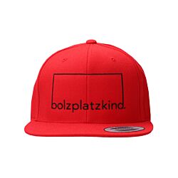 Bolzplatzkind Classic Snapback Cap Rood Zwart