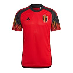 adidas Belgie shirt thuis WM 2022 rood zwart 