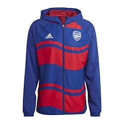 adidas FC Arsenal London hooded jacket blue red