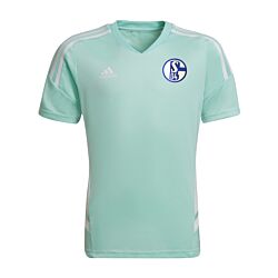 adidas FC Schalke 04 trainingsshirt kinderen turquoise