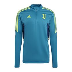 adidas Juventus Turin Sweatshirt met halve rits blauw