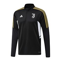 adidas Juventus Turin Sweatshirt met halve rits zwart