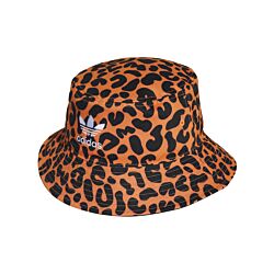 Adidas Originals Bucket Hat voor dames zwart/oranje