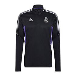 adidas Real Madrid HalfZip Sweatshirt Zwart