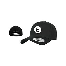 E wie einfach E-Logo Curved Cap Schwarz