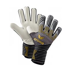 Erima Flex RD Keeper Handschoenen Zwart Grijs Goud