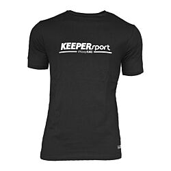 KeeperSport Basic t-shirt Zwart F999
