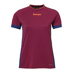 Kempa Prime Jersey voor dames met korte mouwen rood blauw F11