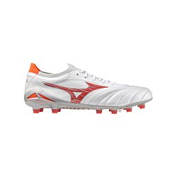 Mizuno Morelia Neo IV Alpha Made in Japan  FG Charge wit rood F60