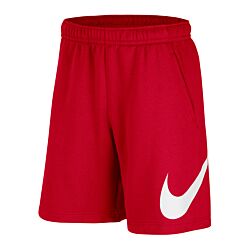 Nike Club Graphic shorts Tall red white F658