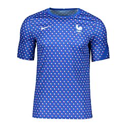 Nike France Prematch Shirt Dames Euro 2022 Blauw F439
