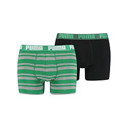 Puma Heritage Stripe Boxer Pack van 2 groen