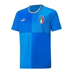 PUMA Italy jersey home 2022 kids blue F01