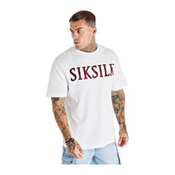 SikSilk Rhinestone Straight Hem t-shirt wit 