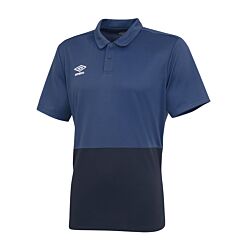 Umbro Training Poly Polo Shirt Blauw FEVA