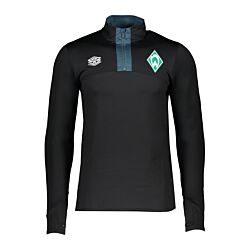 Umbro Werder Bremen HalfZip sweatshirt zwart 