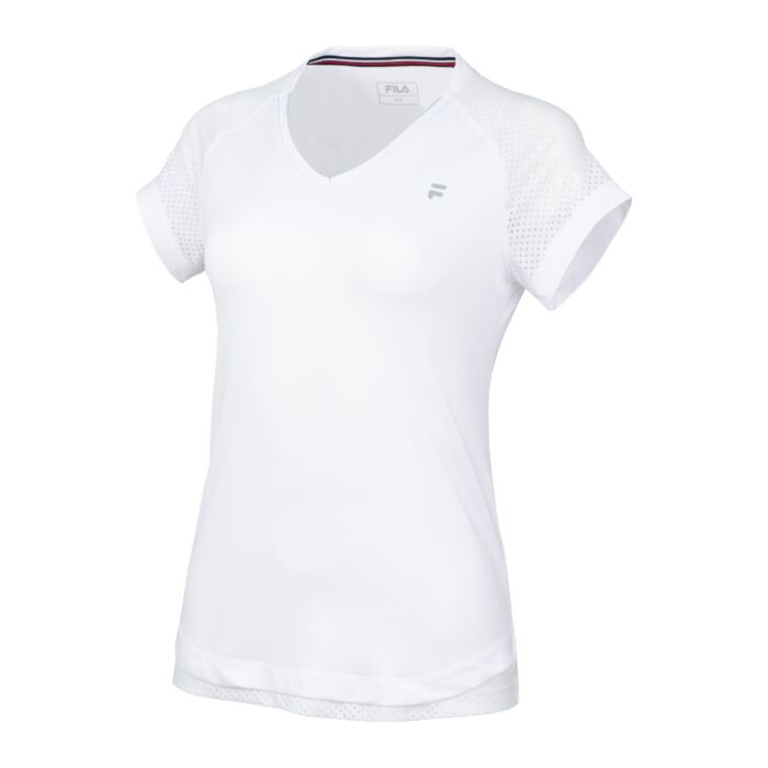 deken auditie Tussendoortje Fila Johanna T-Shirt Tennis Dames Wit F001