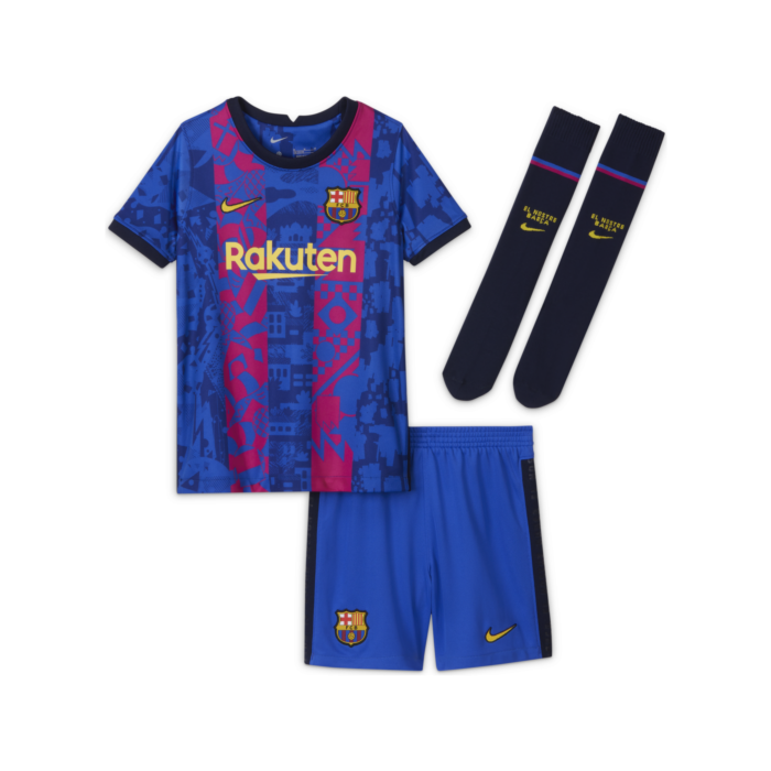 Nike FC Barcelona minikit 2021/2022 blauw F406
