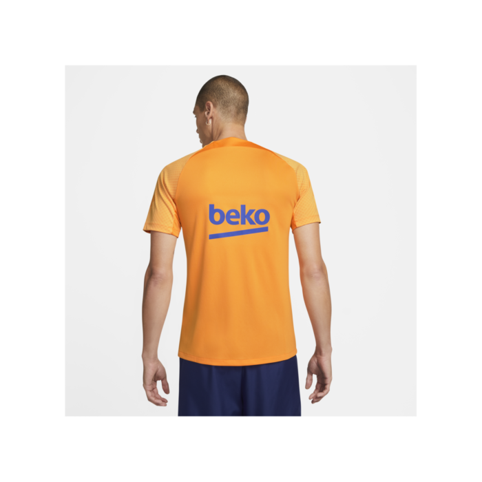 De stad huid Tips Nike FC Barcelona strike trainingsshirt, oranje, F837